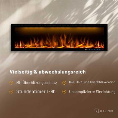 Electric wall fireplace Smart Wall 60